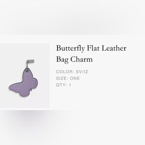 COACH Butterfly Bag Charm